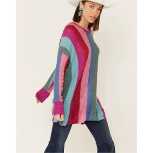 Show Me Your MuMu Madly Stripe Knitted Bonfire Sweater Size Medium Colorful